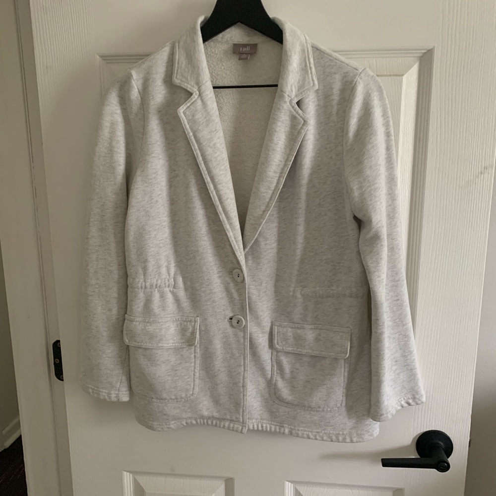 J. Jill Light Gray Blazer
